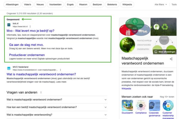 adverteren in zoekmachine met zoekcampagne